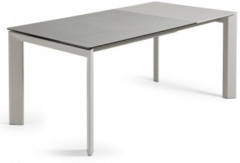 Раскладной стол Atta 120-180X80X76 CM серый на сером каркасе