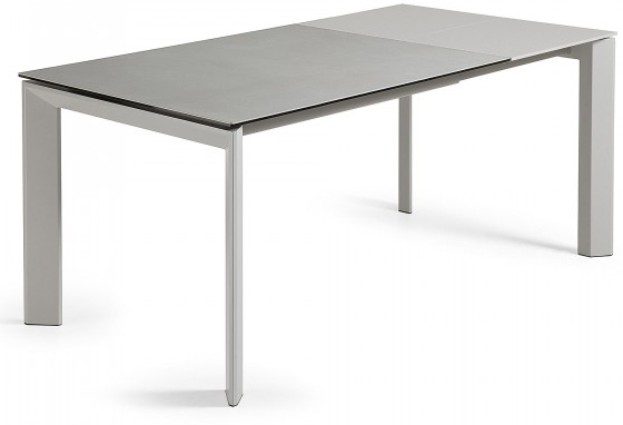 Раскладной стол Atta 120-180X80X76 CM серый на сером каркасе 2