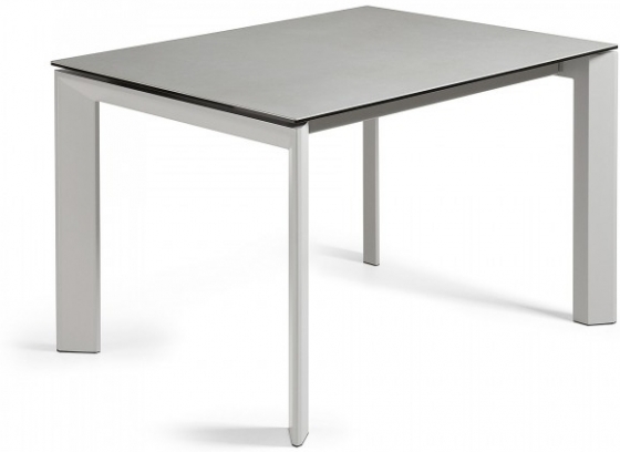 Раскладной стол Atta 120-180X80X76 CM серый на сером каркасе 1