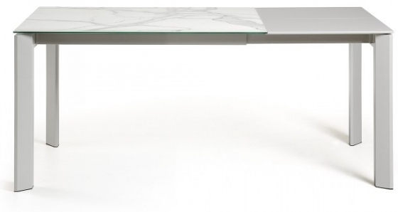 Раскладной стол Atta 120-180X80X76 CM бело серый 3