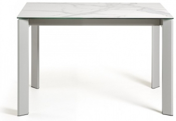 Раскладной стол Atta 120-180X80X76 CM бело серый