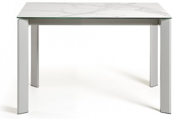 Раскладной стол Atta 120-180X80X76 CM бело серый 2