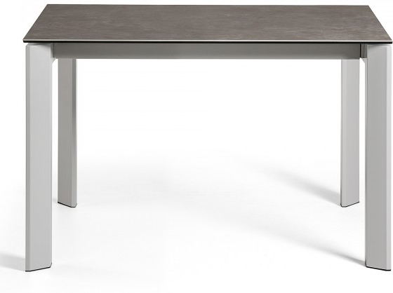 Раскладной стол Atta 120-180X80X76 CM серый с разводами 3