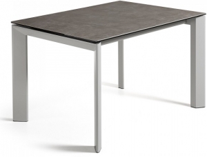 Раскладной стол Atta 120-180X80X76 CM серый с разводами