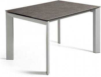 Раскладной стол Atta 120-180X80X76 CM серый с разводами