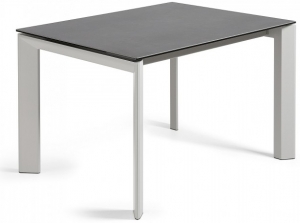 Раскладной стол Atta 120-180X80X76 CM тёмно серый