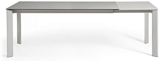 Раздвижной стол Atta 160-220X90X76 серые ножки светло серая керамическая столешница 4