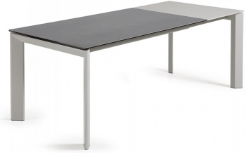 Раздвижной стол Atta 160-220X90X76 серые ножки серая керамическая столешница