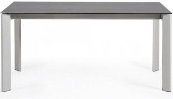 Раздвижной стол Atta 160-220X90X76 серые ножки серая керамическая столешница