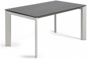 Раздвижной стол Atta 160-220X90X76 серые ножки серая керамическая столешница