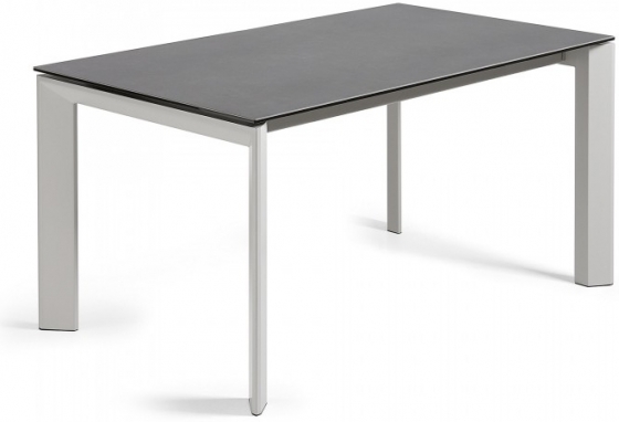 Раздвижной стол Atta 160-220X90X76 серые ножки серая керамическая столешница 1