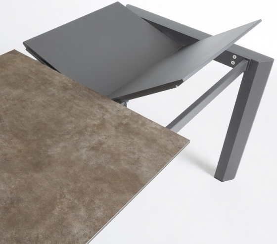 Раскладной стол Atta 120-180X80X76 CM серо коричневый 5