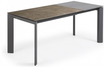 Раскладной стол Atta 120-180X80X76 CM серо коричневый