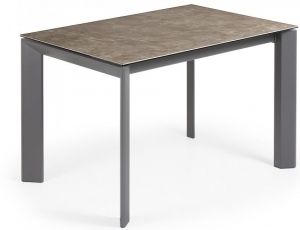 Раскладной стол Atta 120-180X80X76 CM серо коричневый