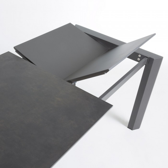 Раскладной стол Atta 120-180X80X76 CM тёмно серый 5