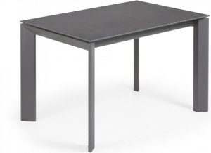 Раскладной стол Atta 120-180X80X76 CM тёмно серый