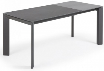 Раскладной стол Atta 120-180X80X76 CM тёмно серый
