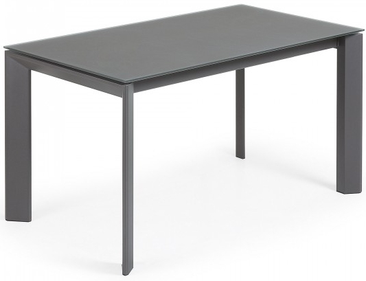 Раскладной стеклянный стол Atta 140-200X90X76 CM серый 1