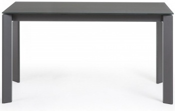 Раскладной стеклянный стол Atta 140-200X90X76 CM серый