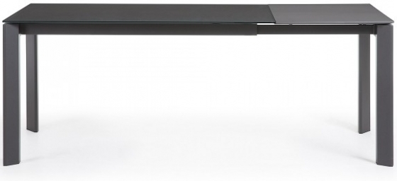 Раскладной стеклянный стол Atta 140-200X90X76 CM серый 4