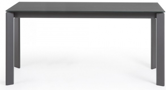 Стеклянный раскладной стол Atta 160-220X90X76 CM тёмно серый 3