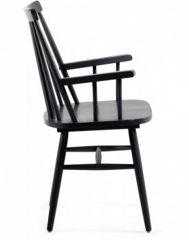 Стул Tressia с подлокотниками 87X53X51 CM черный
