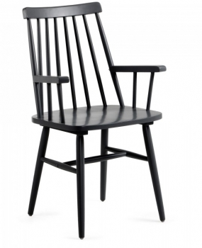 Стул Tressia с подлокотниками 87X53X51 CM черный