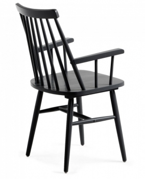 Стул Tressia с подлокотниками 87X53X51 CM черный