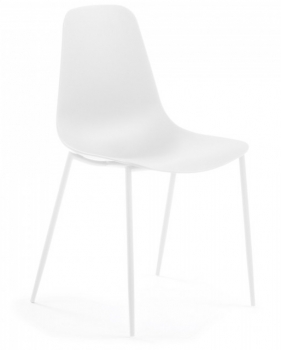 Стул на стальном каркасе Whatts 88X47X52 CM белый