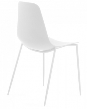 Стул на стальном каркасе Whatts 88X47X52 CM белый