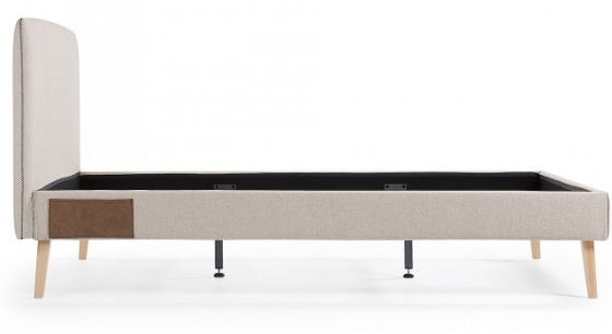 Кровать Lydia под матрас 200X160 CM бежевая 2