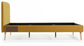 Кровать Lydia под матрас 200X160 CM горчичная