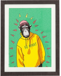 Постер в рамке Gangster Monkey 38X49 CM