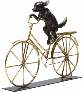 Статуэтка Dog With Bicycle 44X8X36 CM