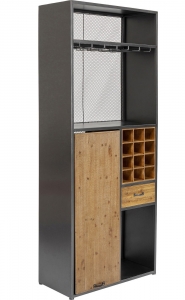 Барный шкаф с откидным столиком Vinoteca 80X38-135X201 CM
