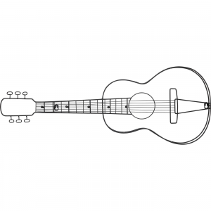 Вешалка настенная Guitar 81X7X31 CM