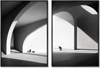 Диптих на холсте Architecture Curves of Arches 75X105 / 75X105 CM
