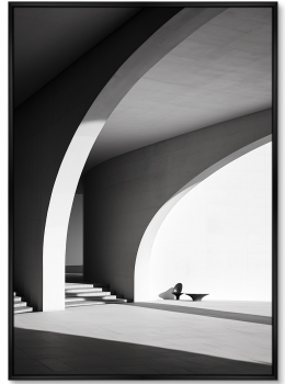Репродукция на холсте Architecture Сurves of arches 75X105 CM