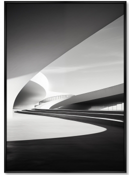 Диптих репродукций на холсте Architecture Curves of large arches 75X105 / 75X105 CM