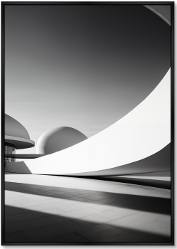 Диптих репродукций на холсте Architecture Curves of large arches 75X105 / 75X105 CM