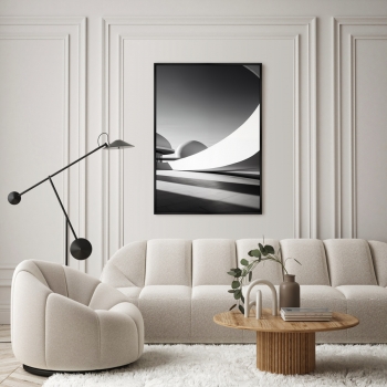 Репродукция на холсте Architecture Сurves of large arches 75X105 CM