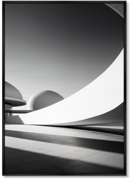 Репродукция на холсте Architecture Сurves of large arches 75X105 CM