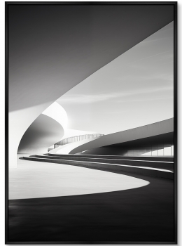 Репродукция на холсте Architecture Сurves of large arches 75X105 CM