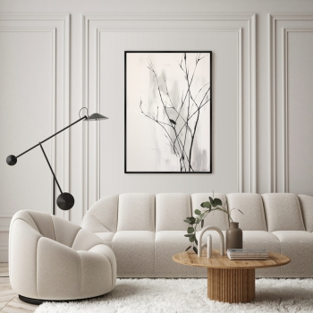 Репродукция на холсте Branches in the autumn 75X105 CM