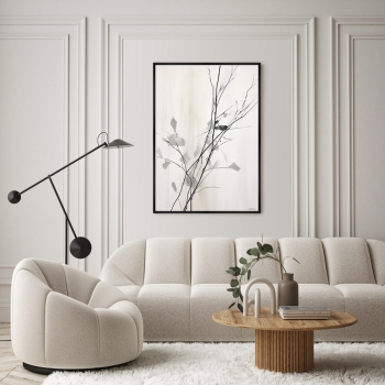 Репродукция на холсте Branches in the autumn 75X105 CM