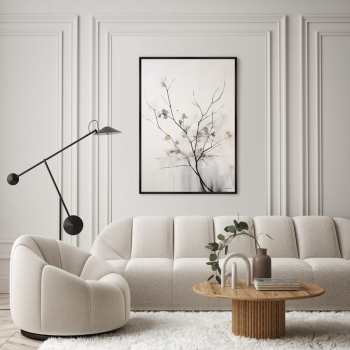 Репродукция на холсте Branches in the autumn 75X105 CM