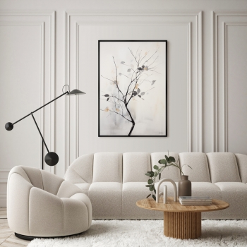 Репродукция на холсте Branches in the autumn 75X105 CM