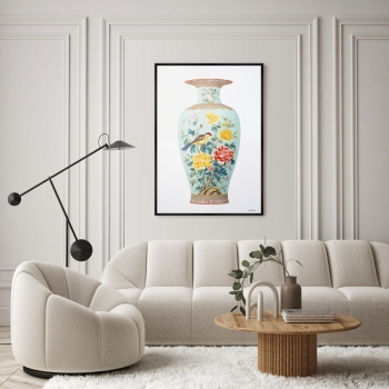 Постер на холсте China porcelain vase 75X105 CM
