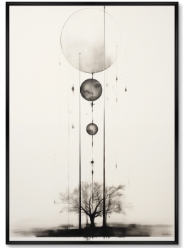 Постер на холсте Conversacion con el espacio 75X105 CM