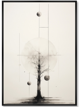 Постер на холсте Conversacion con el espacio 75X105 CM